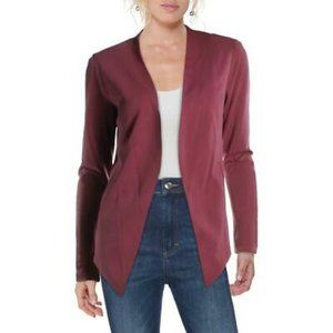 BCBGeneration Tuxedo Knit Crepe Blazer Maroon Sz M